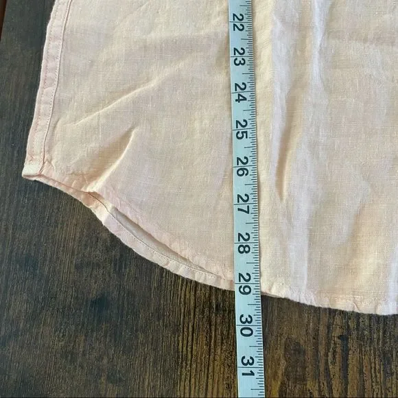 Sold!Jcrew McNutt garment-dyed Irish linen shirt - Picture 5 of 9